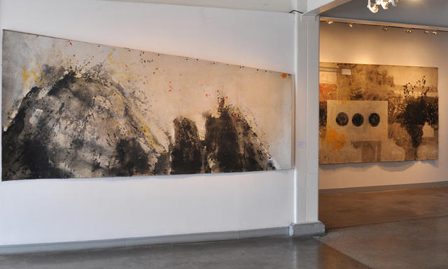 Gesture on Felt (painting & performance) 2011